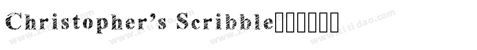 Christopher's Scribble字体转换